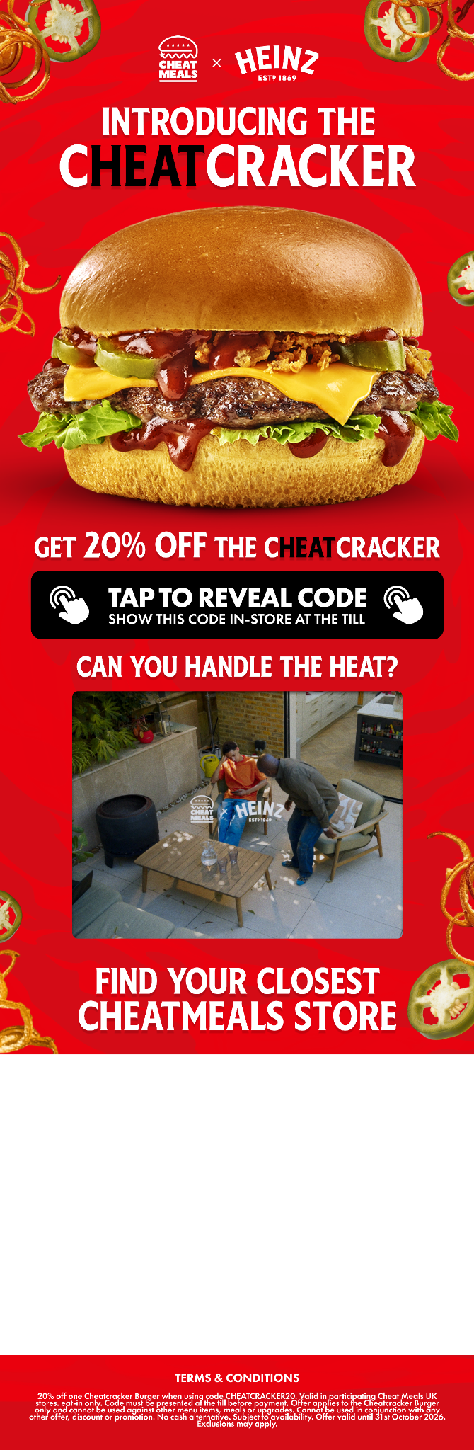 Cheat Meals x Heinz Cheatcracker campaign